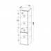 Plaukts ARCA AR2, balts